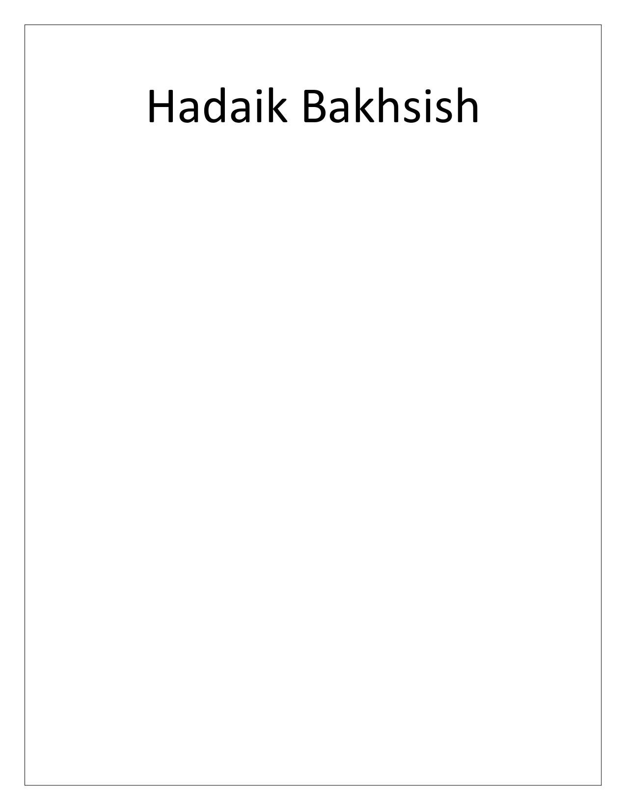 Hadai Bakhshis